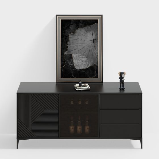 Urban Minimalist TV Cabinet 3D model