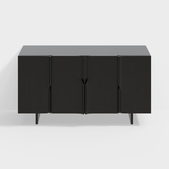 Urban Black Cabinet 3D model