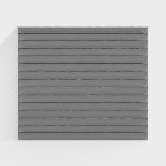 Elegant Gray Louvered Shutter 3D model