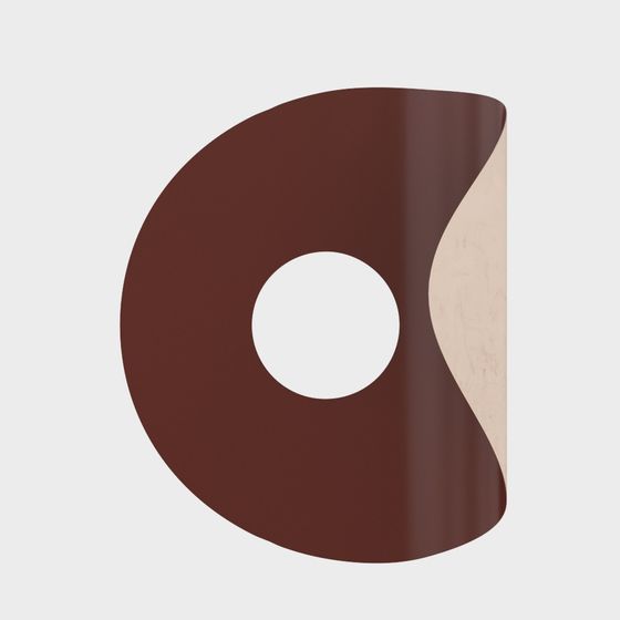 Twisted Circle Low-Poly 3D model for Creative Projects