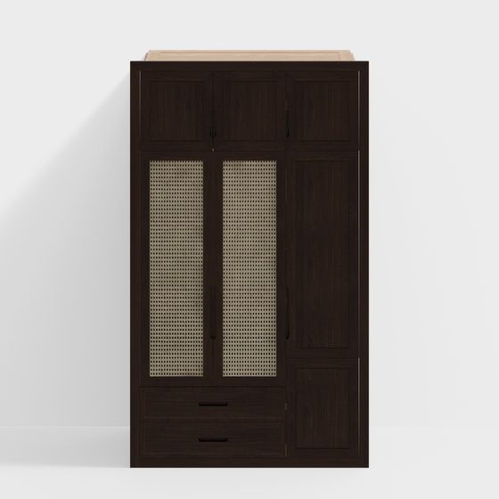 Stylish 3D Wardrobe Model for Modern Home Design