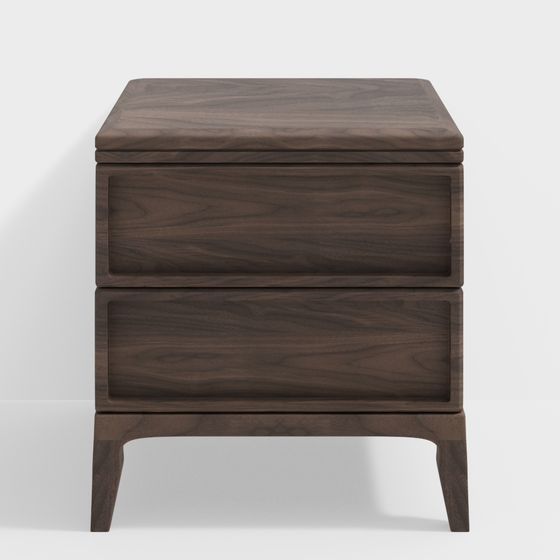 Mid-Century Modern Nightstand 3D model