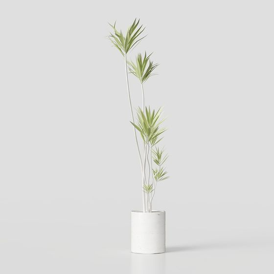 Elegant Bamboo Plant 3D model for Creative Projects