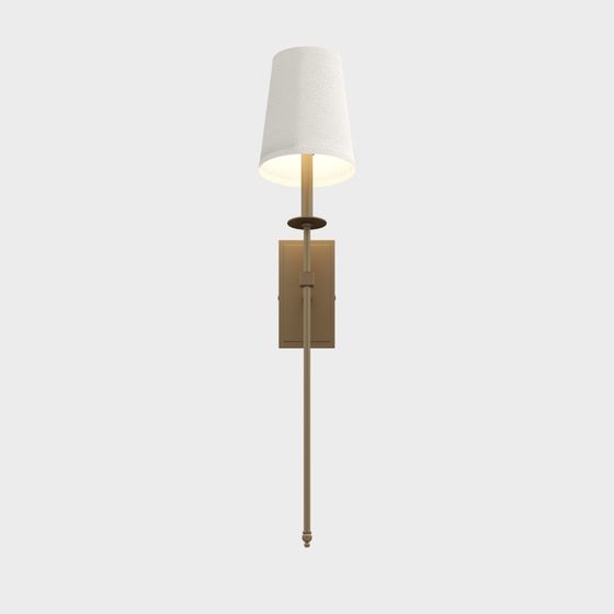Stylish Low-Poly Wall Lamp 3D model for Contemporary Spaces