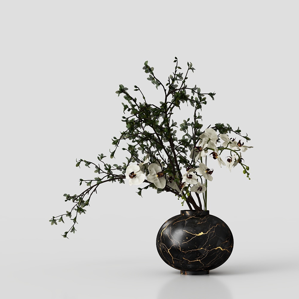 Modern Club Tea Room Vase Flowers