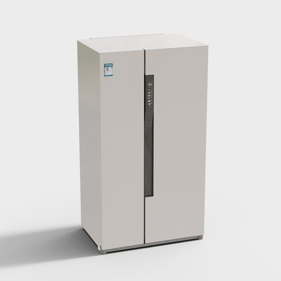 Stylish Smart Refrigerator 3D model for Modern Interiors