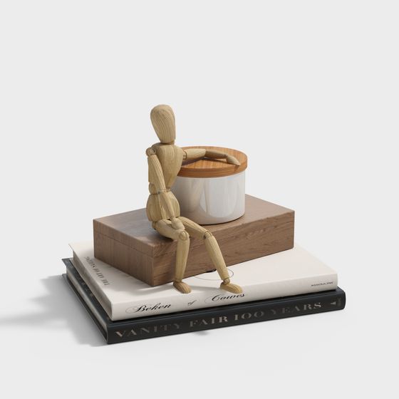 Wooden Puppet 3D Model for Creative Projects