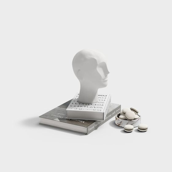 Minimalist Head 3D model