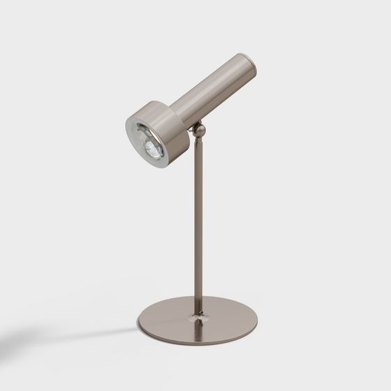 Elegant Low-Polygon Table Lamp 3D model for Creative Spaces