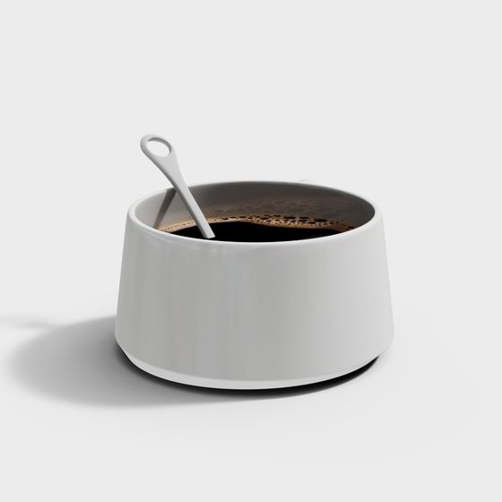 Elegant Low-Poly Coffee Cup 3D model