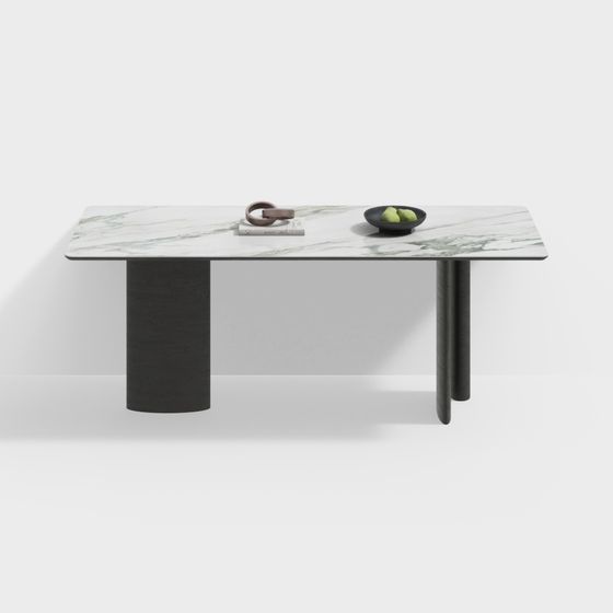 Urban Marble Dining Table 3D model