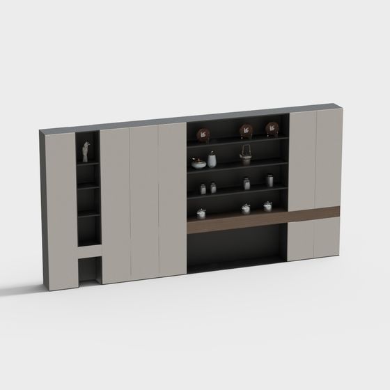 Minimalist Storage Cabinet 3D model