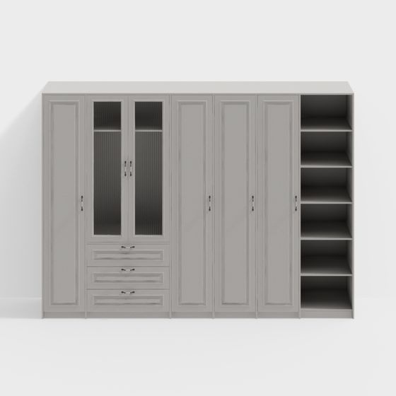 Minimalist Cabinet 3D model for Modern Interiors