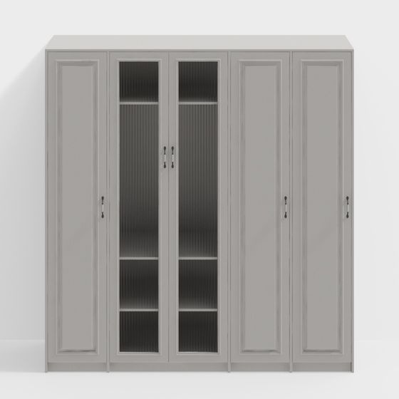 Elegant Storage Cabinet 3D model