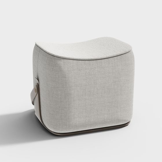 Sleek Sofa Stool 3D model for Modern Interiors