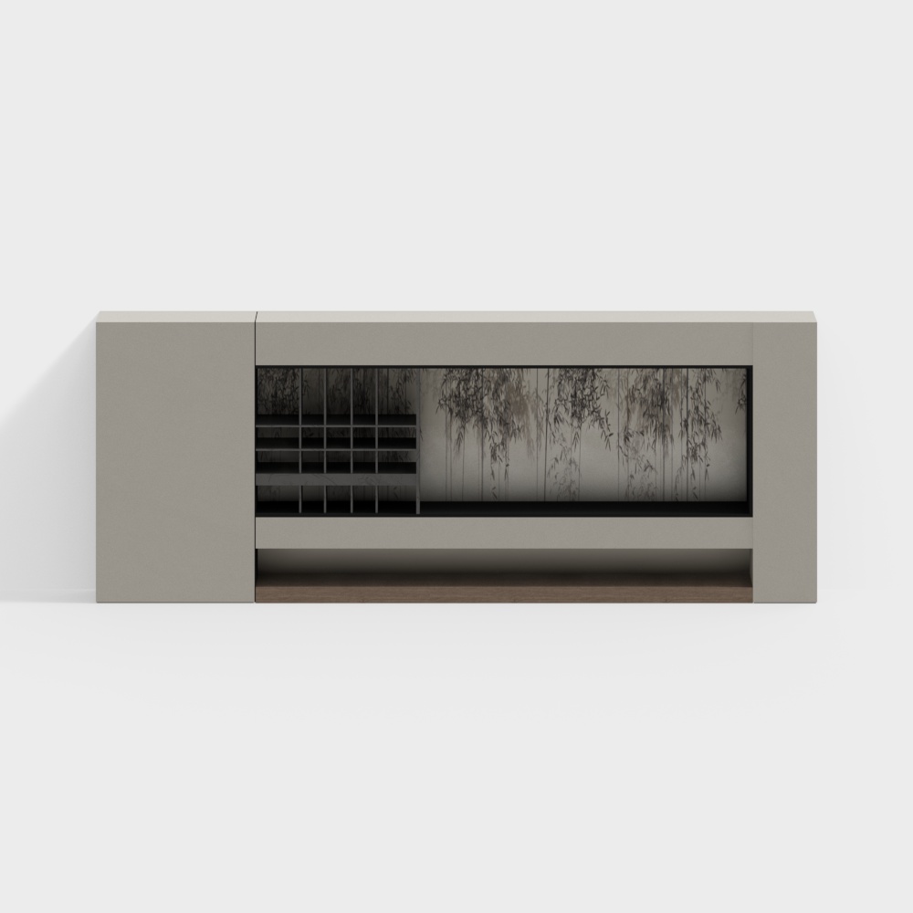 Modern Tea Room Background Wall