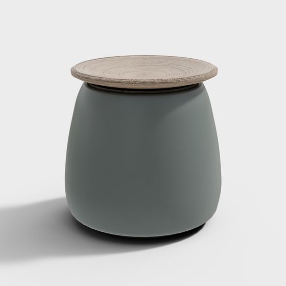 Modern Round Stool 3D model for Creative Projects
