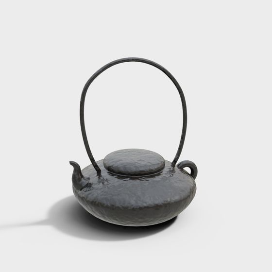 Elegant Traditional Teapot 3D model