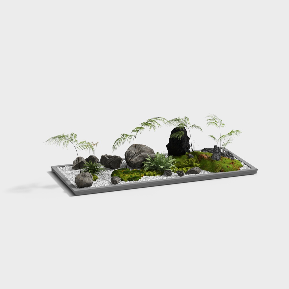 Modern Tea House Greenery Landscape Decorations