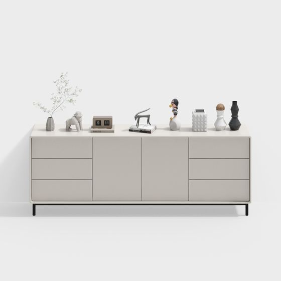 Urban Living Room Cabinet 3D model