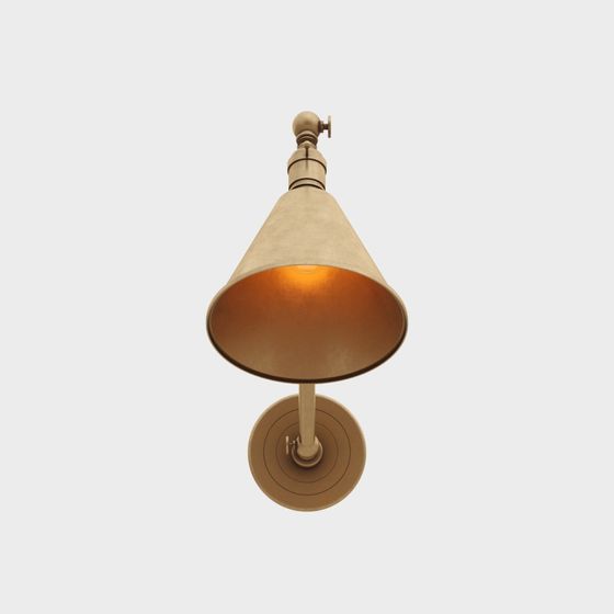Elegant Vintage Wall Lamp 3D model for Interior Design