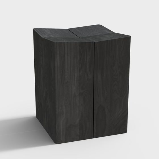 Sleek Split Cube 3D model for Modern Design