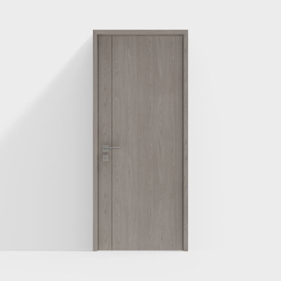 ประตูภายในทำจากไม้แข็งในห้องน้ำชาสมัยใหม่