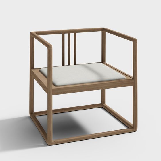 Cubic Chair 3D model - Modern Minimalist Design