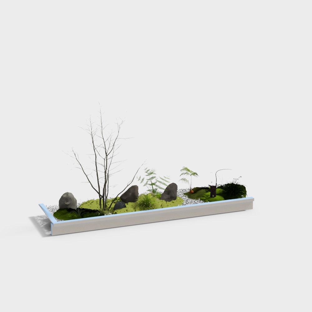 현대 분재 화분 경치