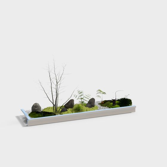 현대 분재 화분 경치