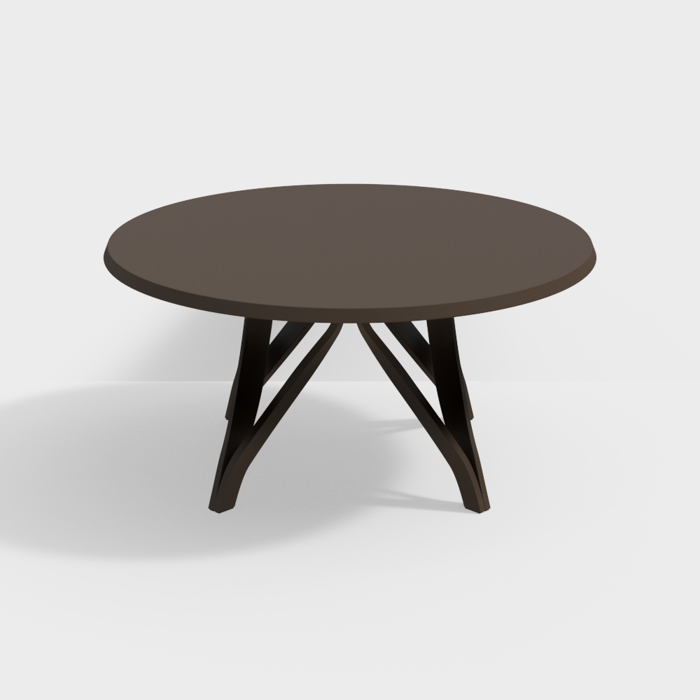 Elegant Round Table 3D model for Modern Interiors