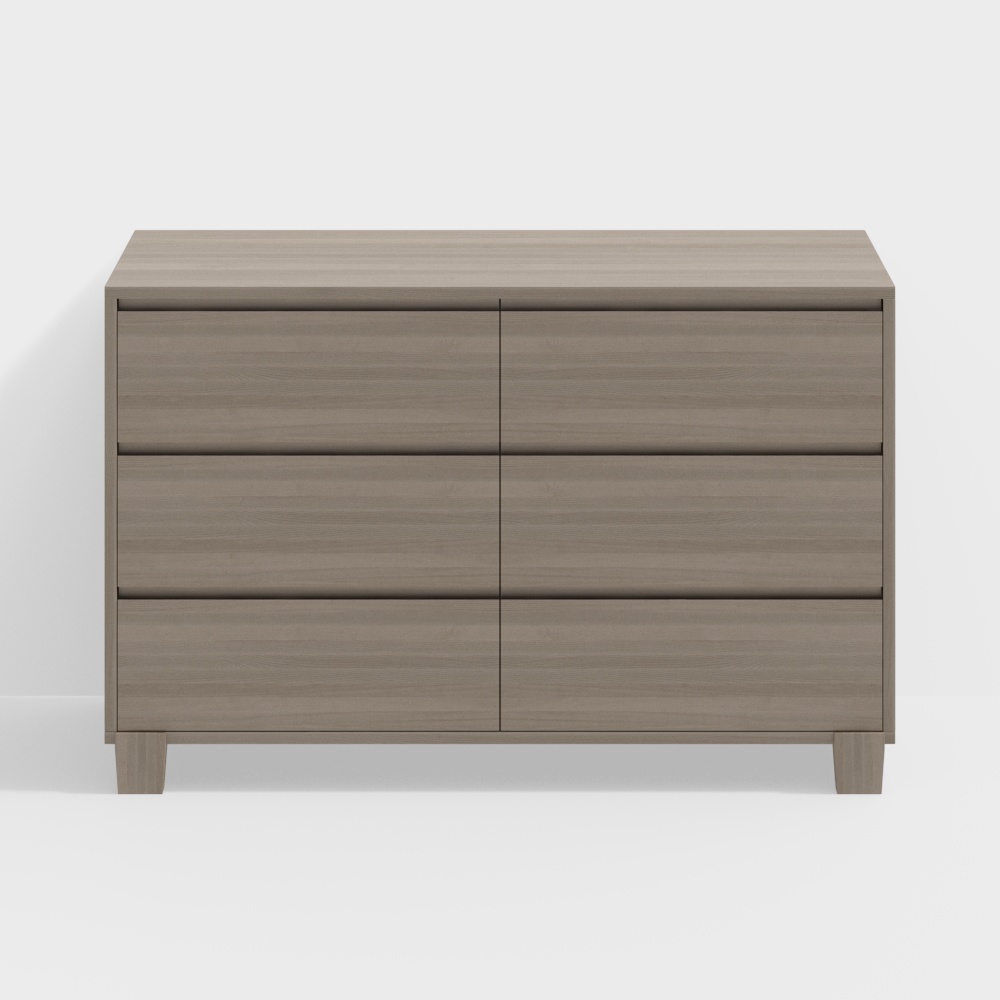 Shifan Dresser J106# Six-Drawer Dresser