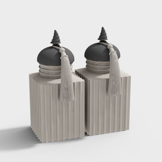 Elegant Candle Holder 3D model for Modern Aesthetics
