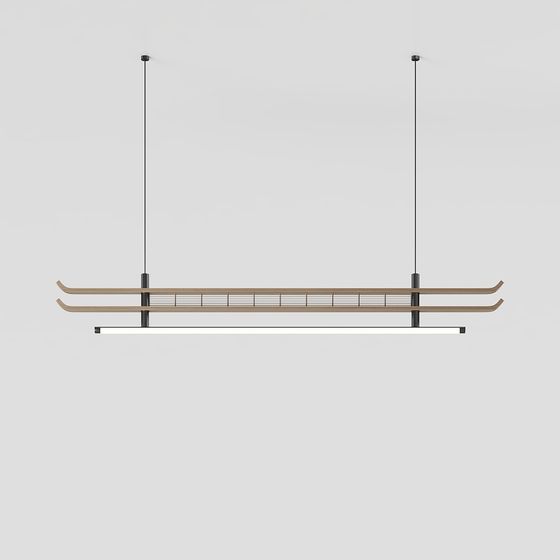 中華風の書斎用シャンデリア