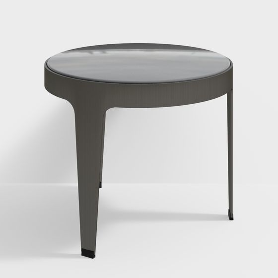 Elegant Minimalist Round Table 3D model