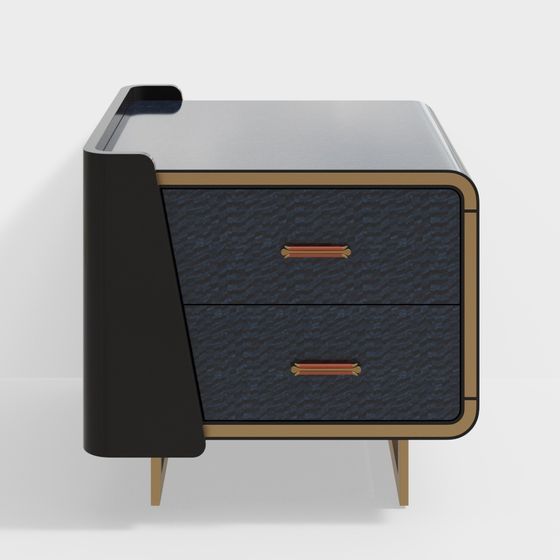 Urban Corner Bedside Table 3D model