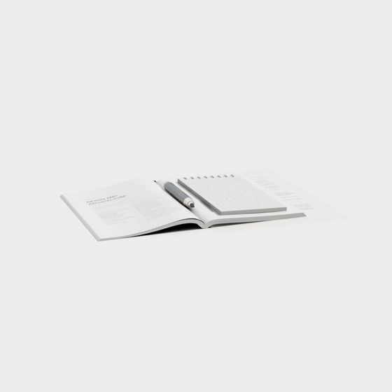Minimalist Design and Architecture Notebook 3D model