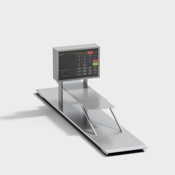 Low-Poly Cash Register 3D Model for Designers