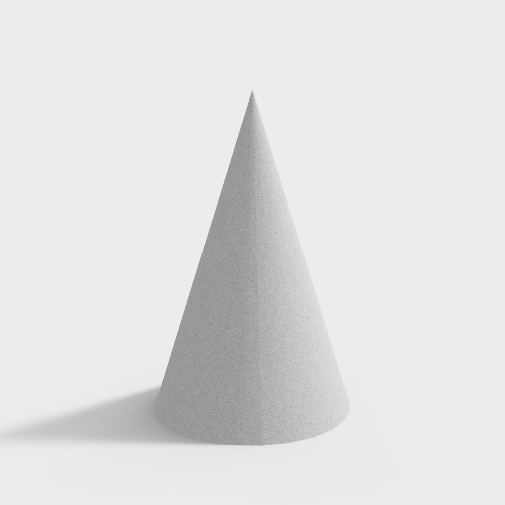 Minimalist Cone Sculpture 3D model