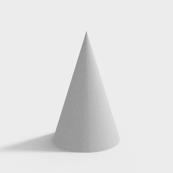 Minimalist Cone Sculpture 3D model