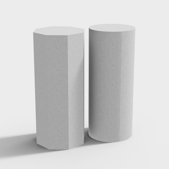 現代の円筒状ワックスフィギュア