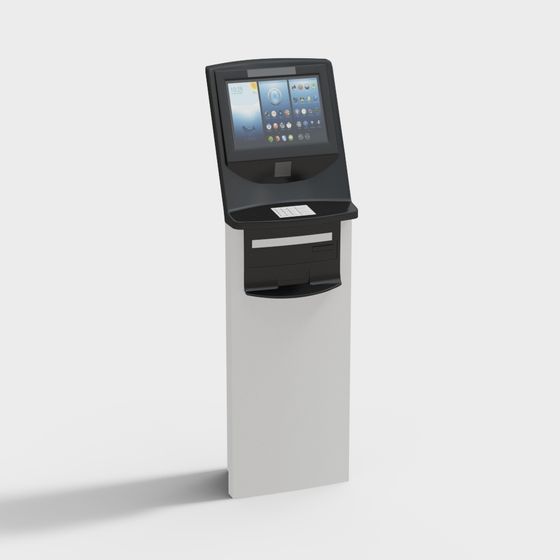 Stylish Self-Service Kiosk 3D Model for Modern Projects