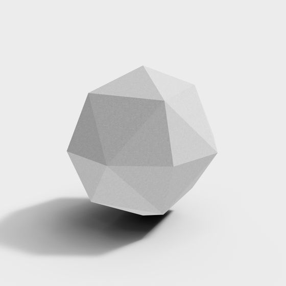 Geometric Soul Low Poly 3D model