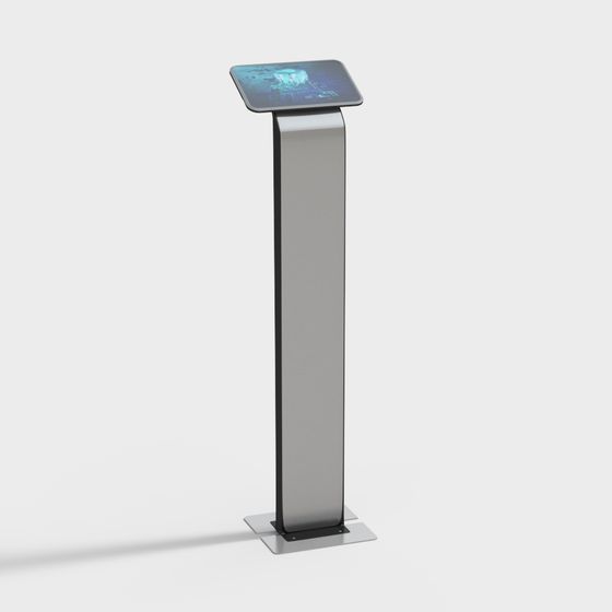 Smart Touch Column 3D model with Futuristic Design