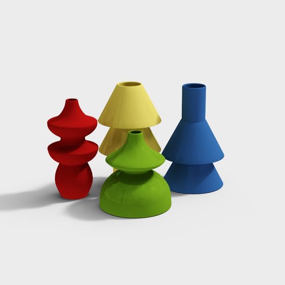 Vibrant 3D Model Lighting Fixtures for Creative Spaces
