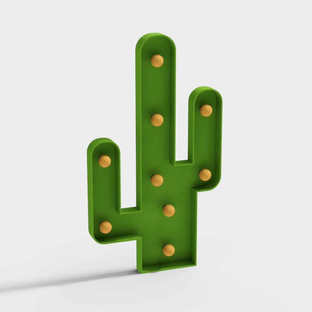 Cactus Lamp 3D model - Unique Desert Decor