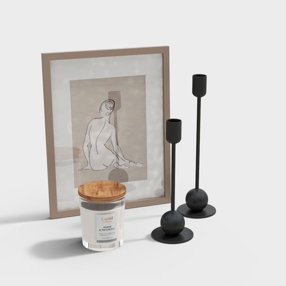 Minimalist Home Decor 3D model