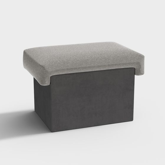 現代簡約方形布藝茶椅