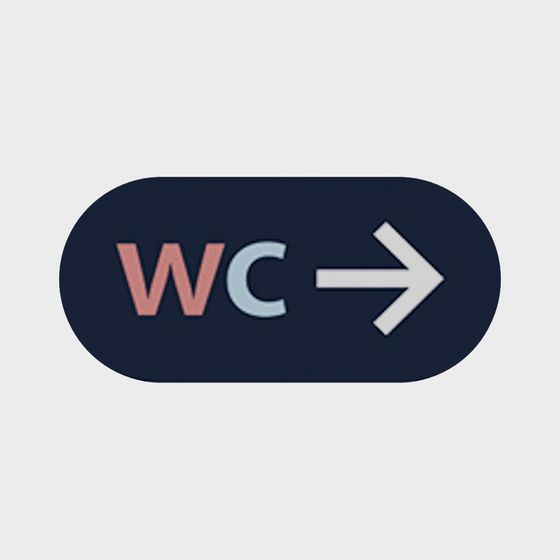 Modern WC Sign 3D model for Creative Projects