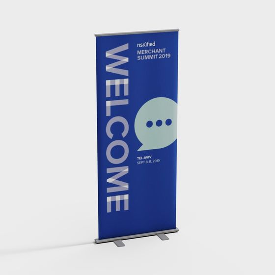 Welcome Banner 3D Model for Vibrant Designs